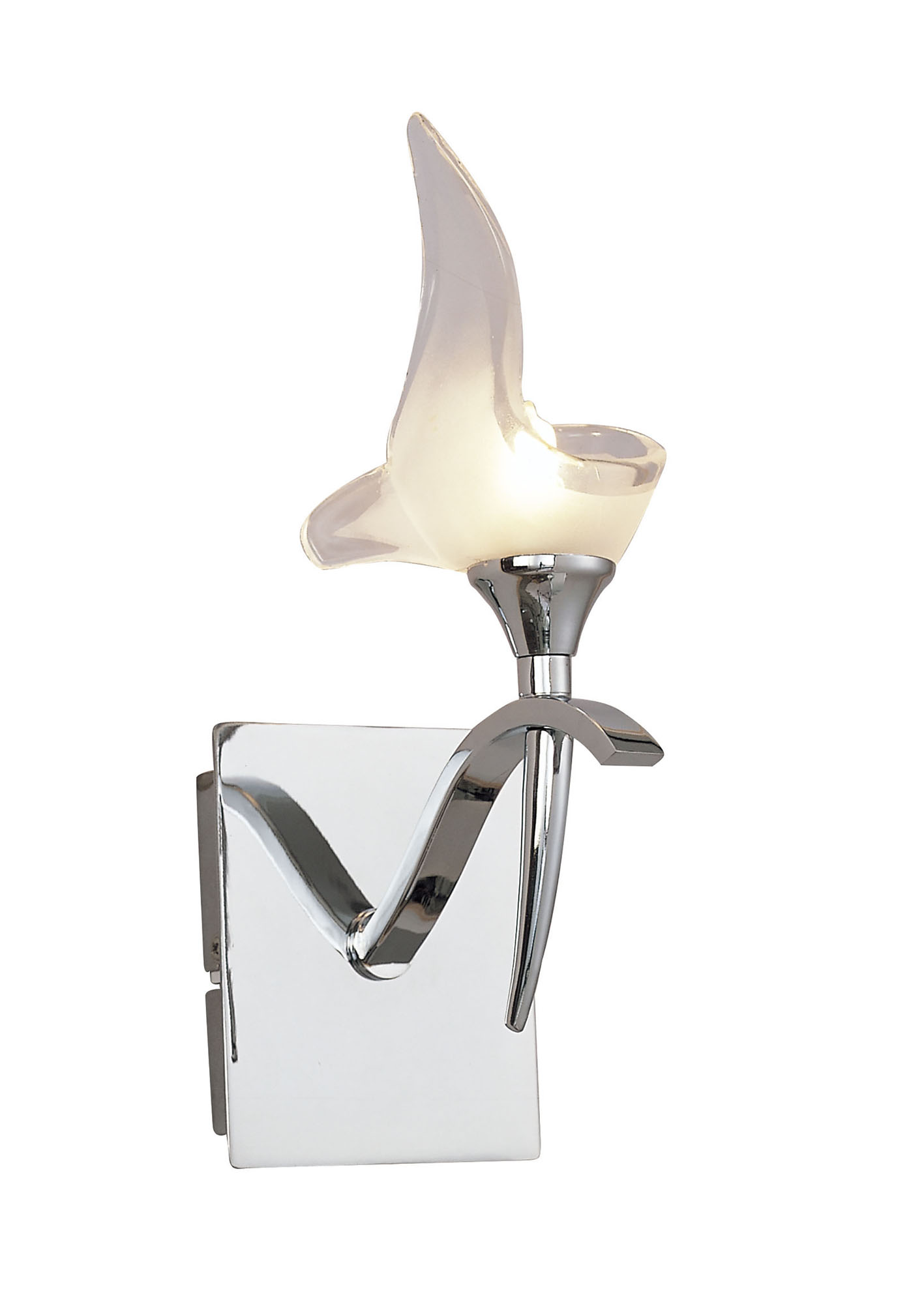 Viena Polished Chrome Wall Lights Mantra Armed Wall Lights